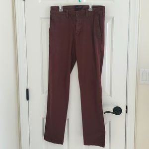American Eagle Maroon 29x32 Extreme Flex Chinos